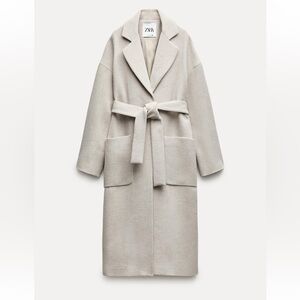 Zara belted wrap coat